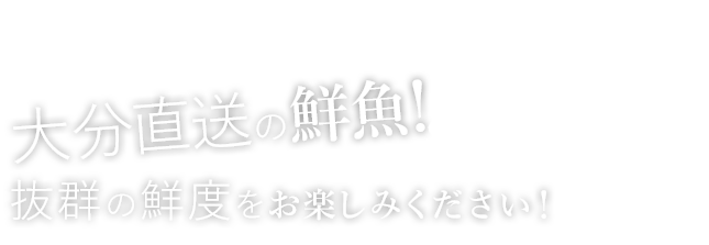 抜群の鮮度をお楽みしください