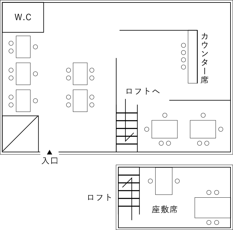 店内のご案内